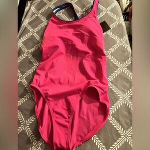 Womens new Nike pink bathing suit size large